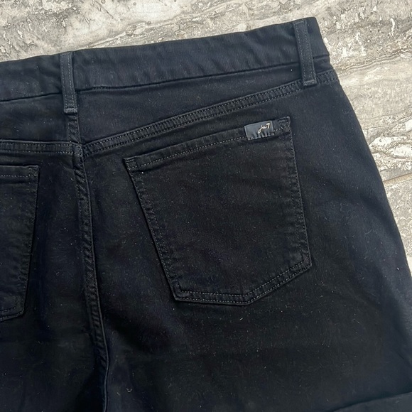 Jen 7 Roll-Hem Shorts in Black, Size 16 New w/Tag